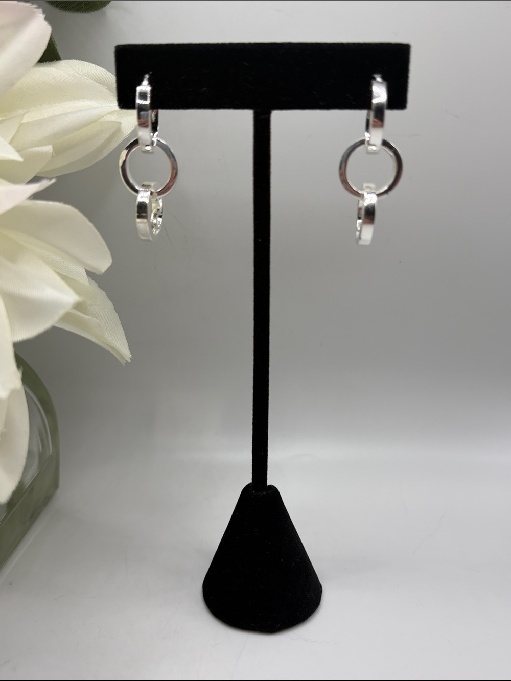 UltraFine 950 Silver Convertible Drop Earrings